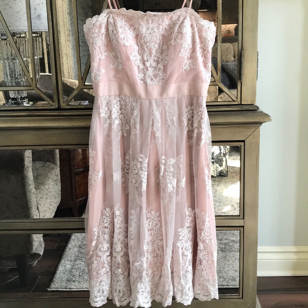 Light pink lace dress